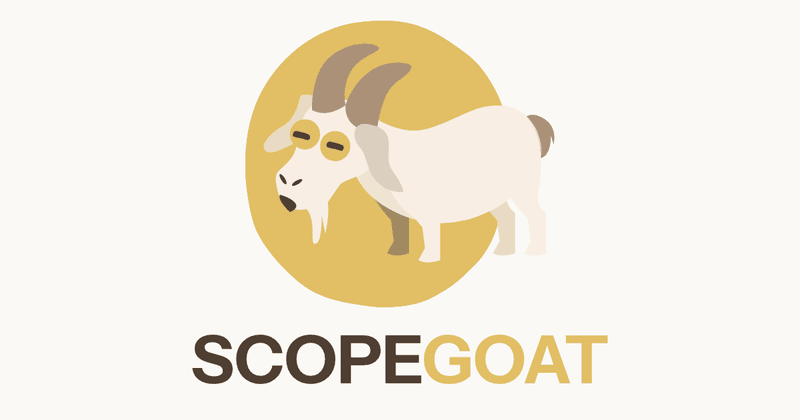 ScopeGoat logo, a goat mascot beside the ScopeGoat wordmark